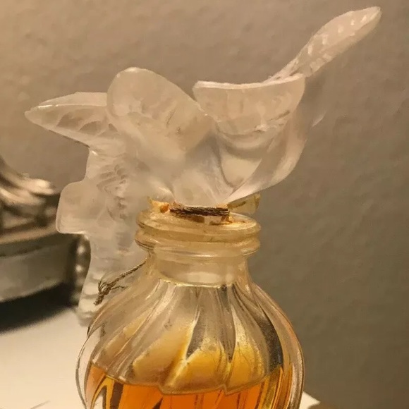 RARE L'Air du Temps Nina Ricci LALIQUE Crystal 2 Doves Flacon Stopper Bottle EUC - Picture 5 of 8